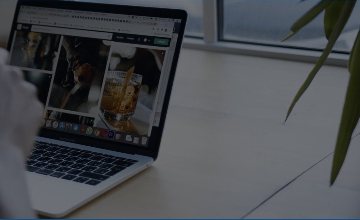 Technology workspace with a laptop